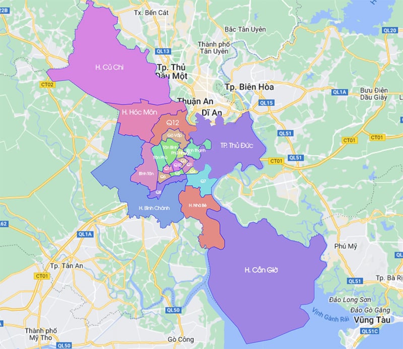 New ward and commune addresses of Ho Chi Minh City after merger 2025 ...